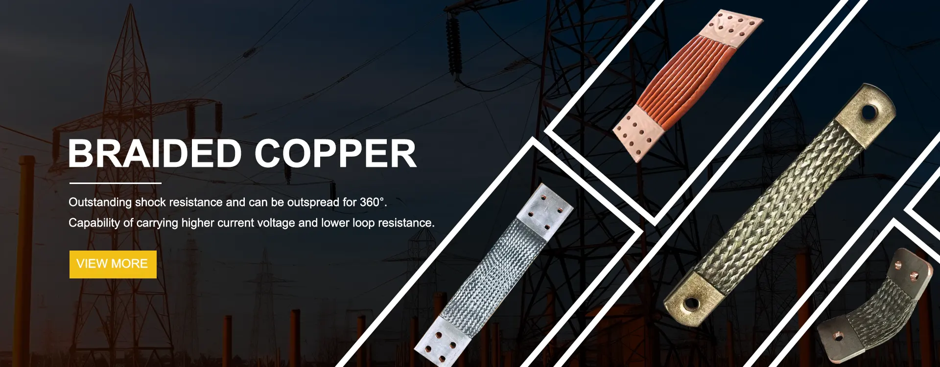 China Cobre trenzado