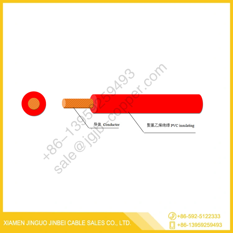 Cable retardante de llama de alta temperatura con aislamiento de PVC de 105 ℃